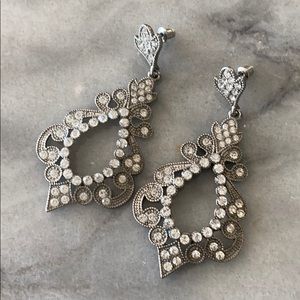 Silver dangle earrings
